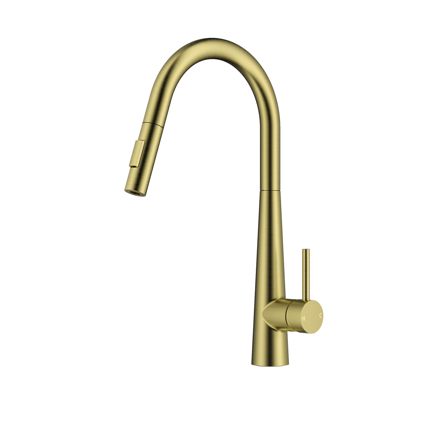 Kitchen Gooseneck Mixes-Brush Brass