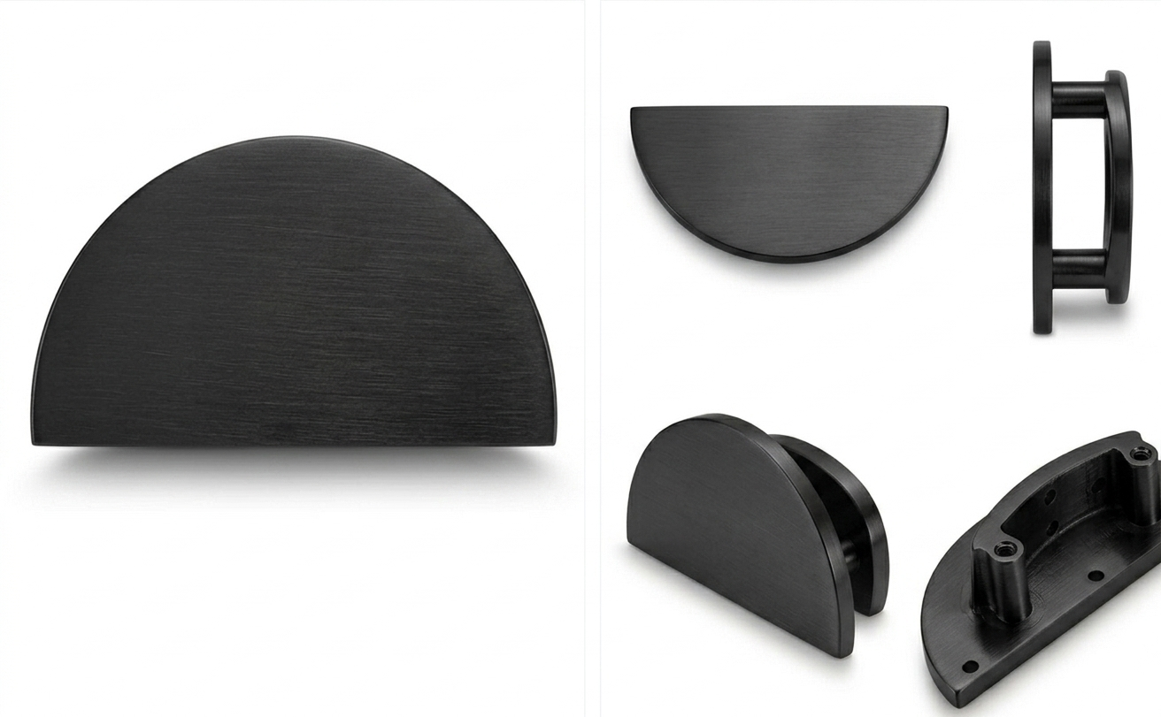D-Shape Entrance Handle-Black