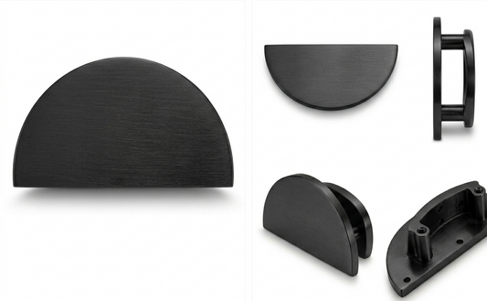 D-Shape Entrance Handle-Black