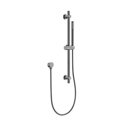 Single Shower Rail Sliding Bar- Gun Grey
