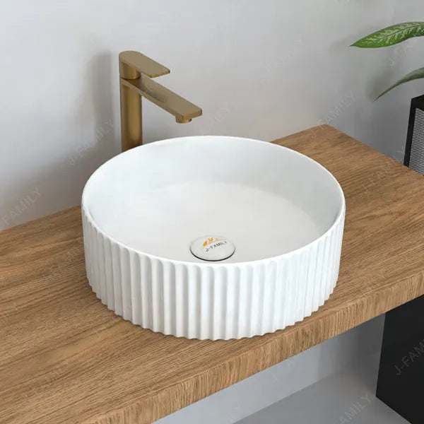 Fluted Vanity Basin