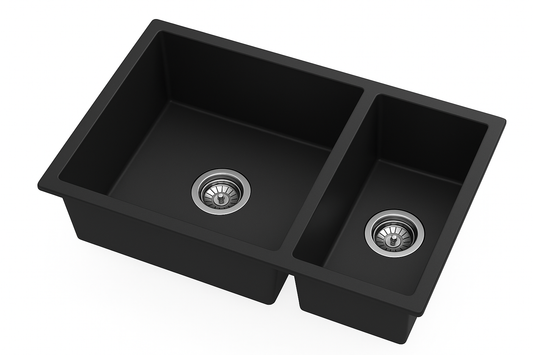 Black Composite Stone Kitchen Sink