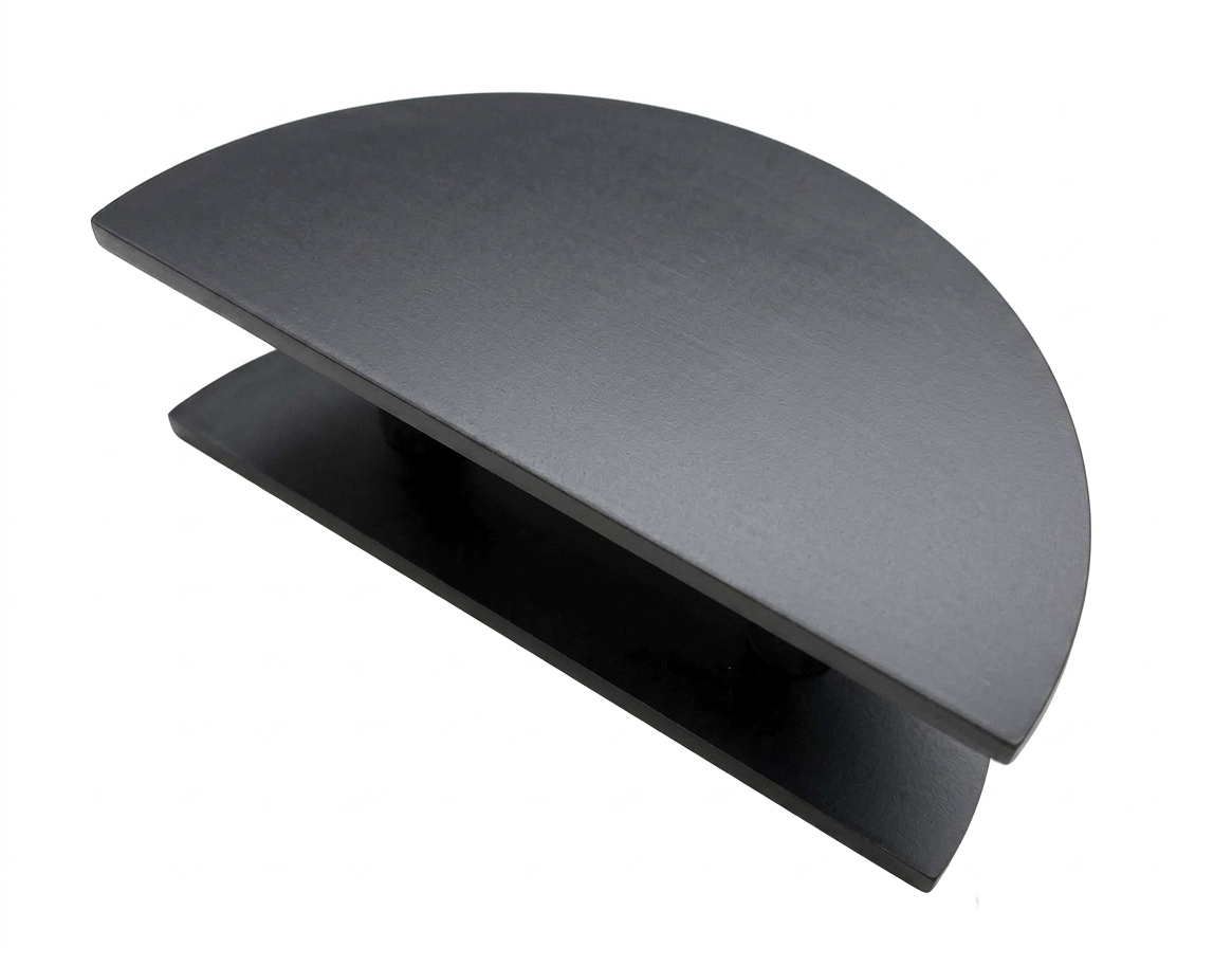 Half Moon Entrance Handle-Black