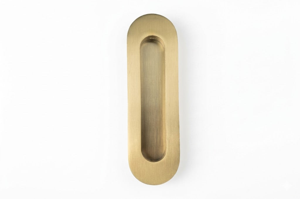 Sliding Door Handle-Brushed Brass