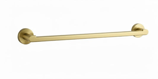 Single Towel Bar - Brushed Brass